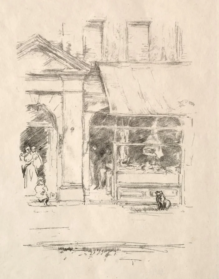 The Butcher's Dog, by James McNeill Whistler, 1896