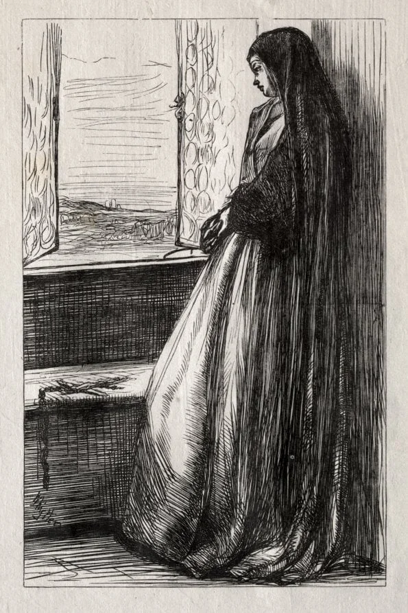 Illustration for "Count Bruckhardt" in "Once a Week", by James McNeill Whistler, 1862