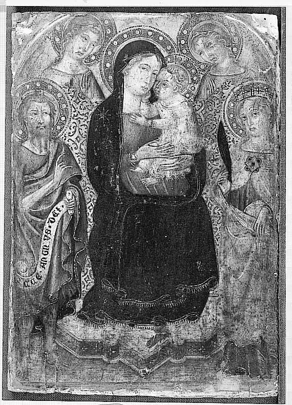 The Virgin and Child with two Saints and two Angels