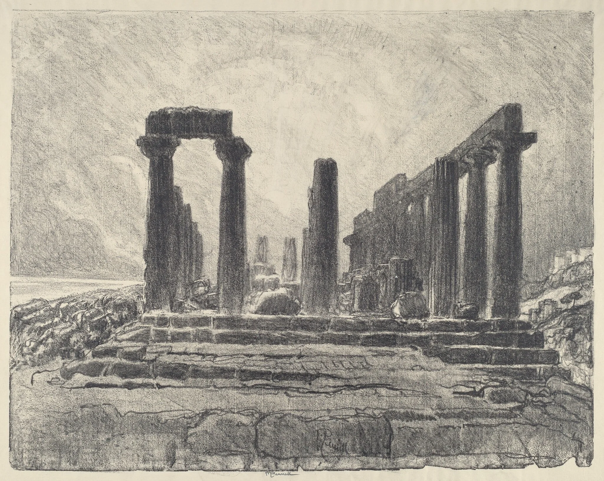 Columns of the Temple of Juno, Girgenti