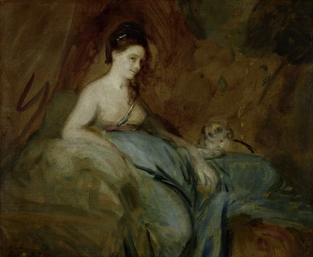 The actress Kitty Fisher as Danae