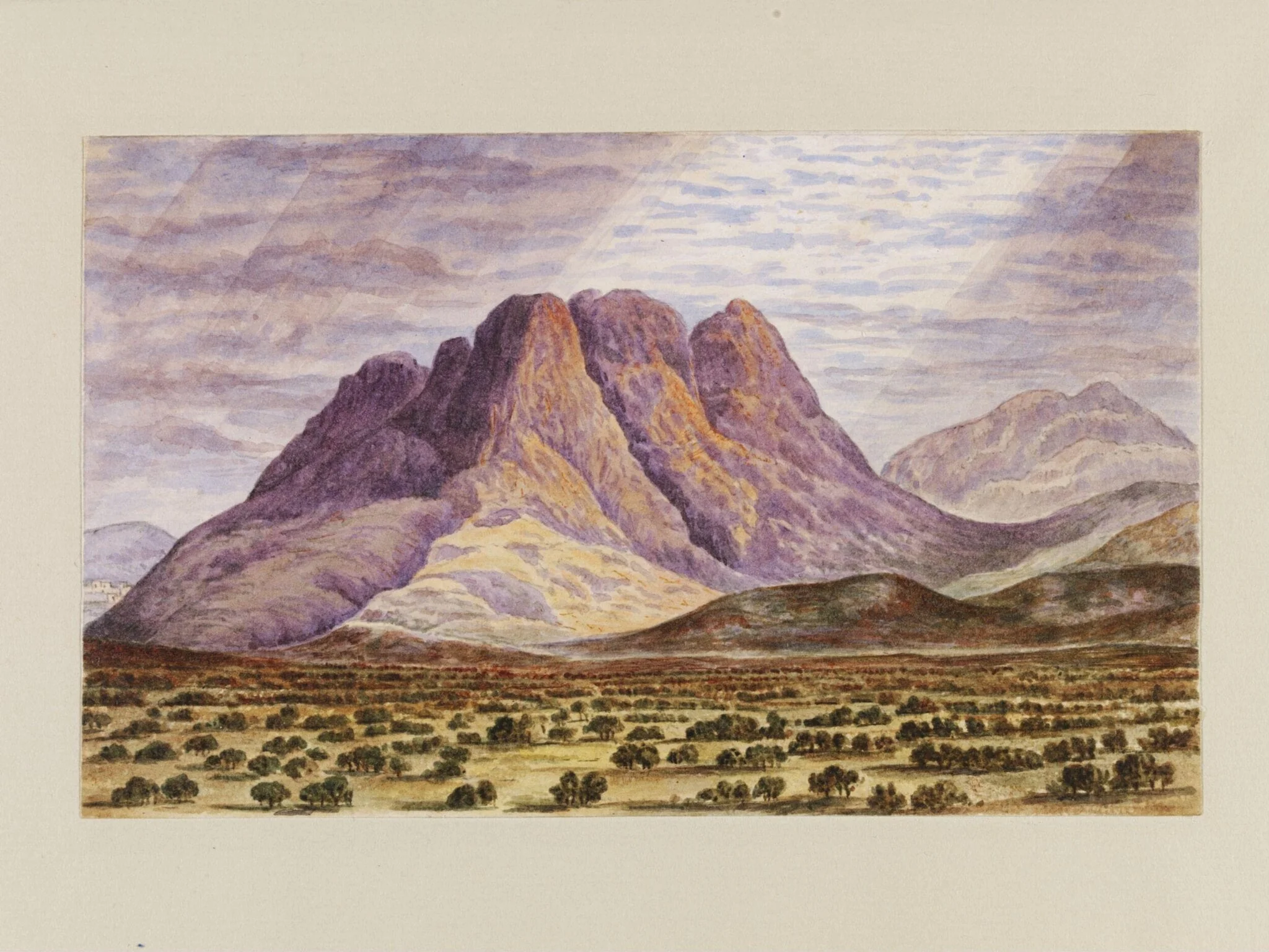 Sinai, by Mary Parker, watercolor, 1825