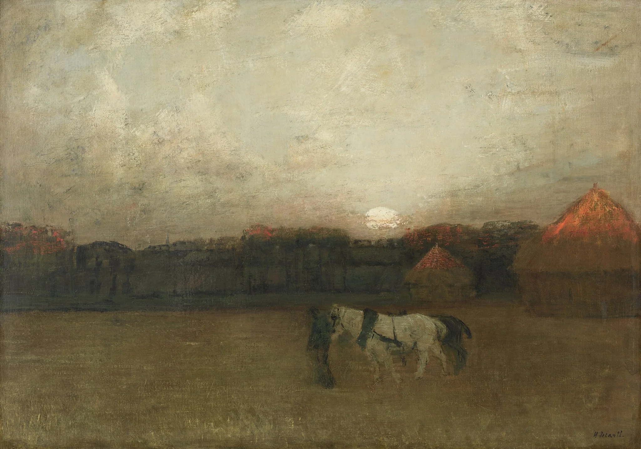 The Stubble Field, by Henry Golden Dearth, unspecified, 1909