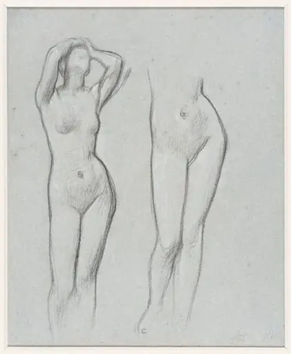 Two studies for 'Electra at the tombo of Agamemnon'