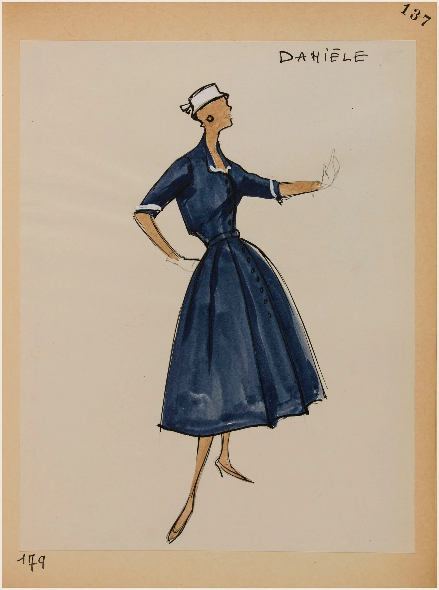 Danièle, by Marie-Louise Carven, 1956