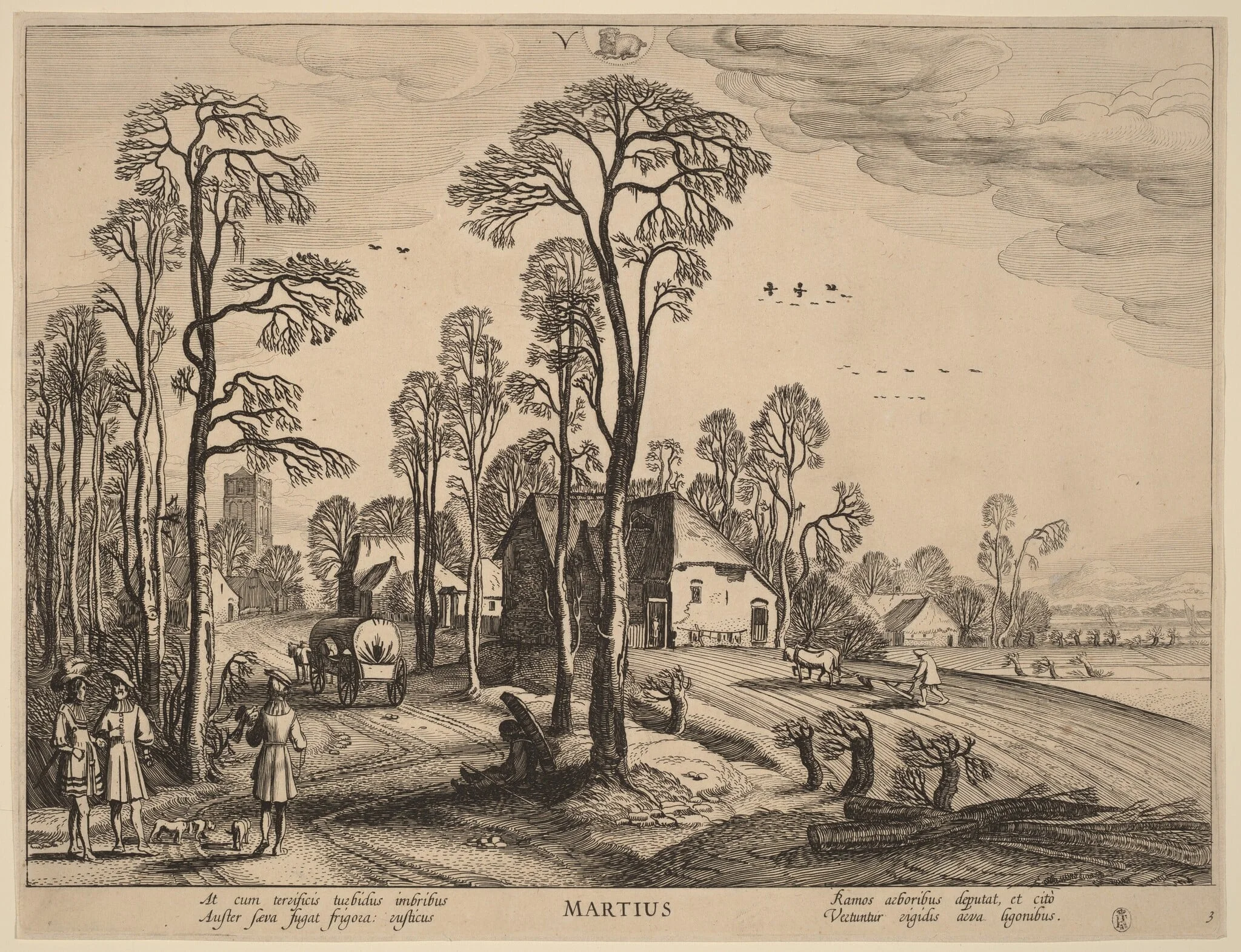 March, by Jan van de Velde, ink, 1617