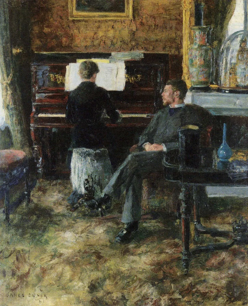 Russian Music, by James Ensor, oil, 1891