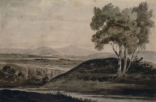 Landscape, evening effect
