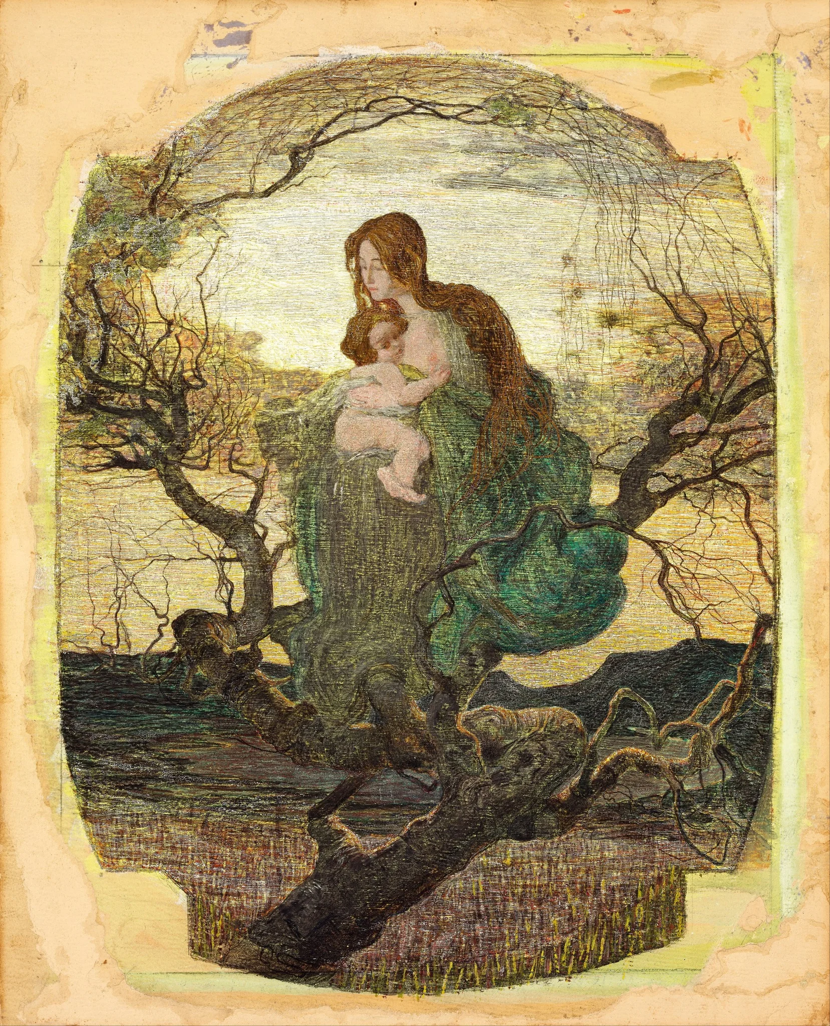 The Angel of Life, by Giovanni Segantini, unspecified, 1898