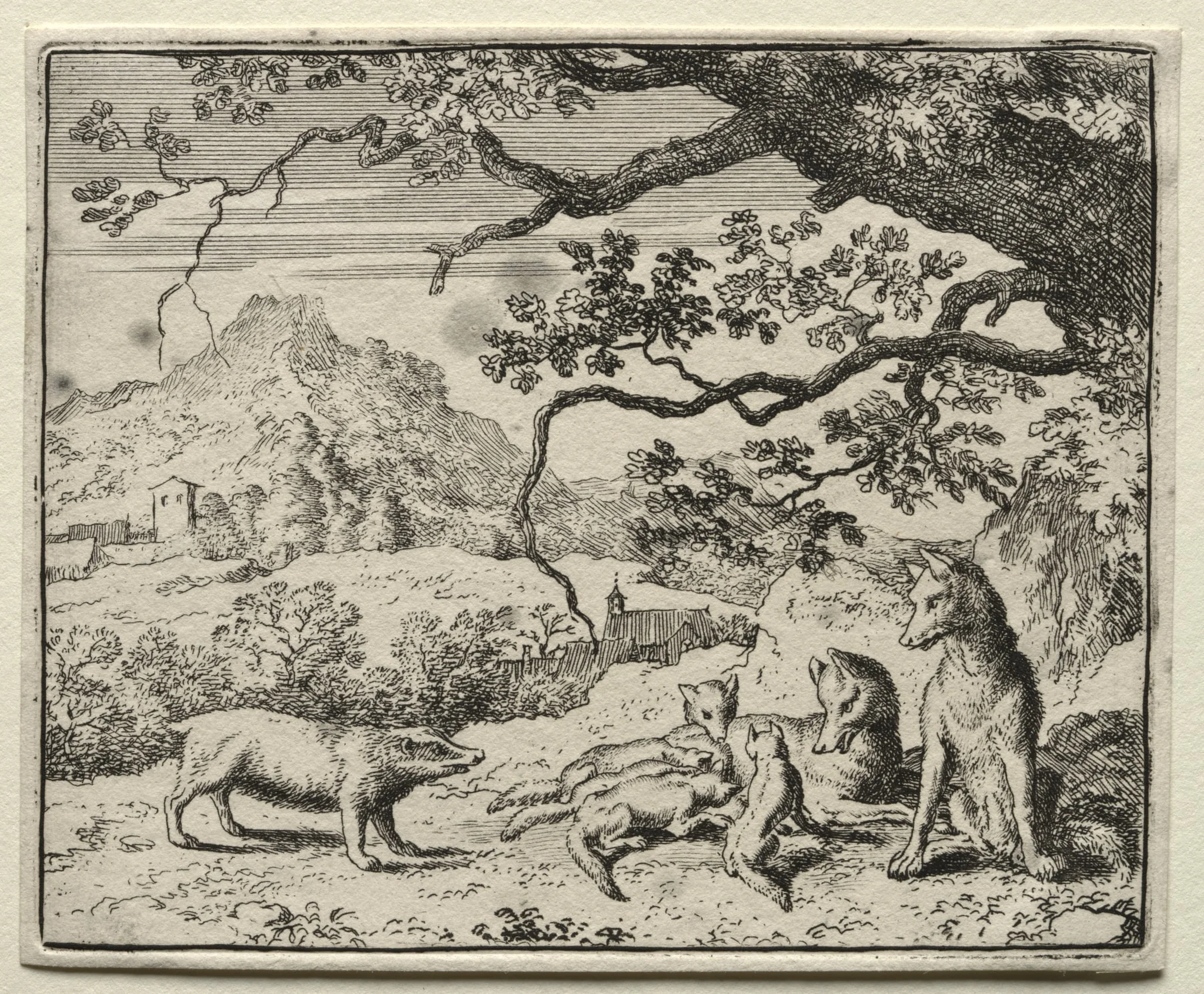 Reynard the Fox:  The Badger Calls Reynard to Court, by Allart van Everdingen, 1662