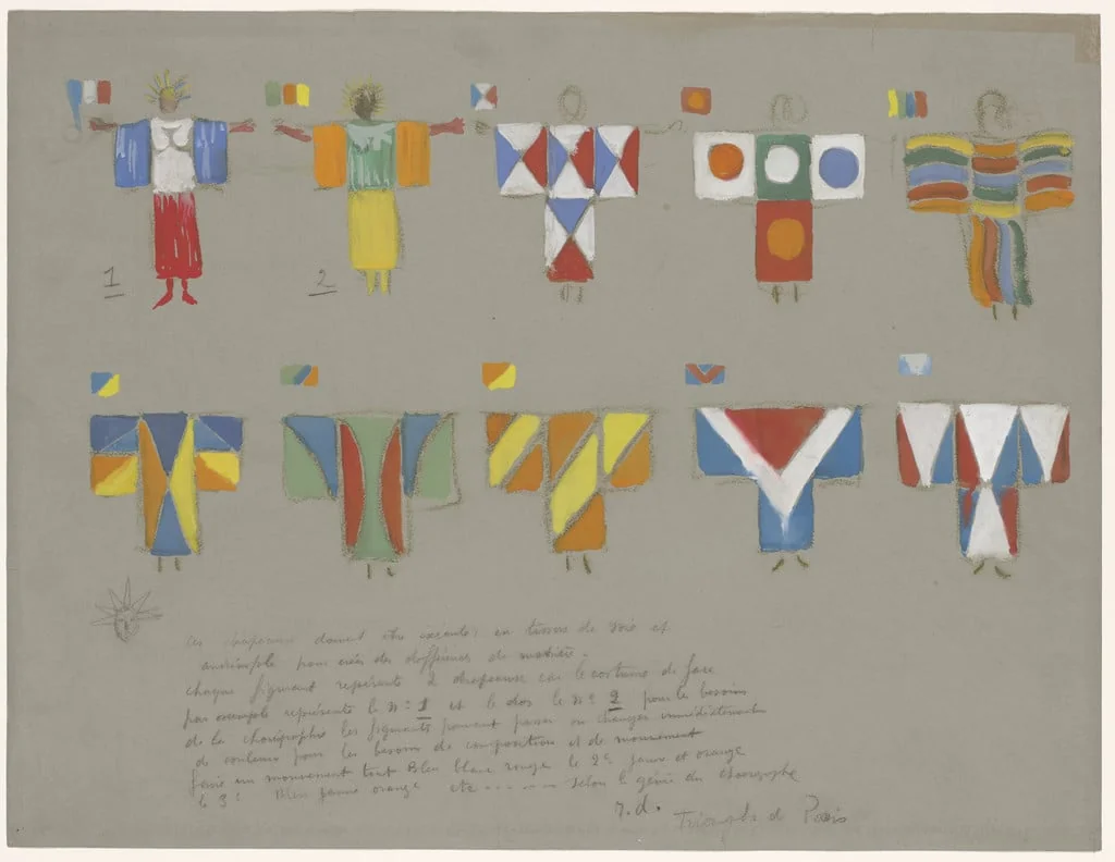 Untitled, by Robert Delaunay, gouache, 1928