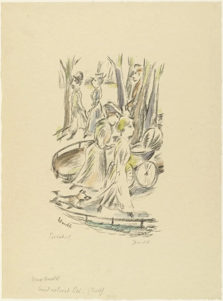Untitled, by Max Unold, watercolor, 1934