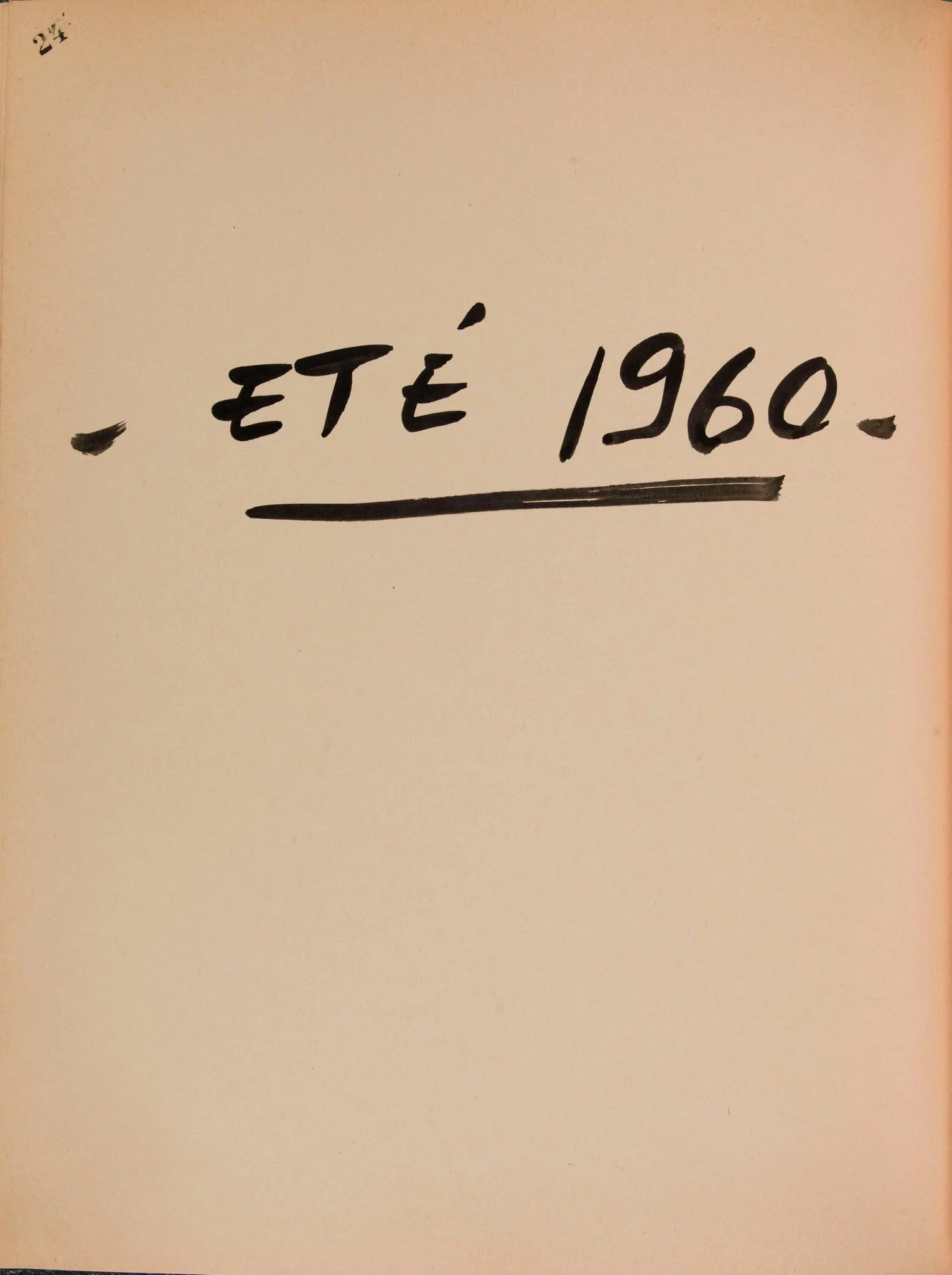 Eté 1960