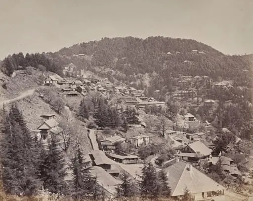 Shimla. Houses of European Residents, Looking East