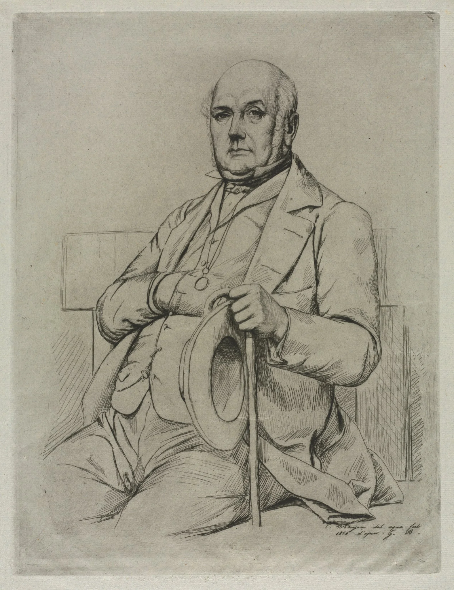 Casimir Le Conte, by Charles Meryon, 1856