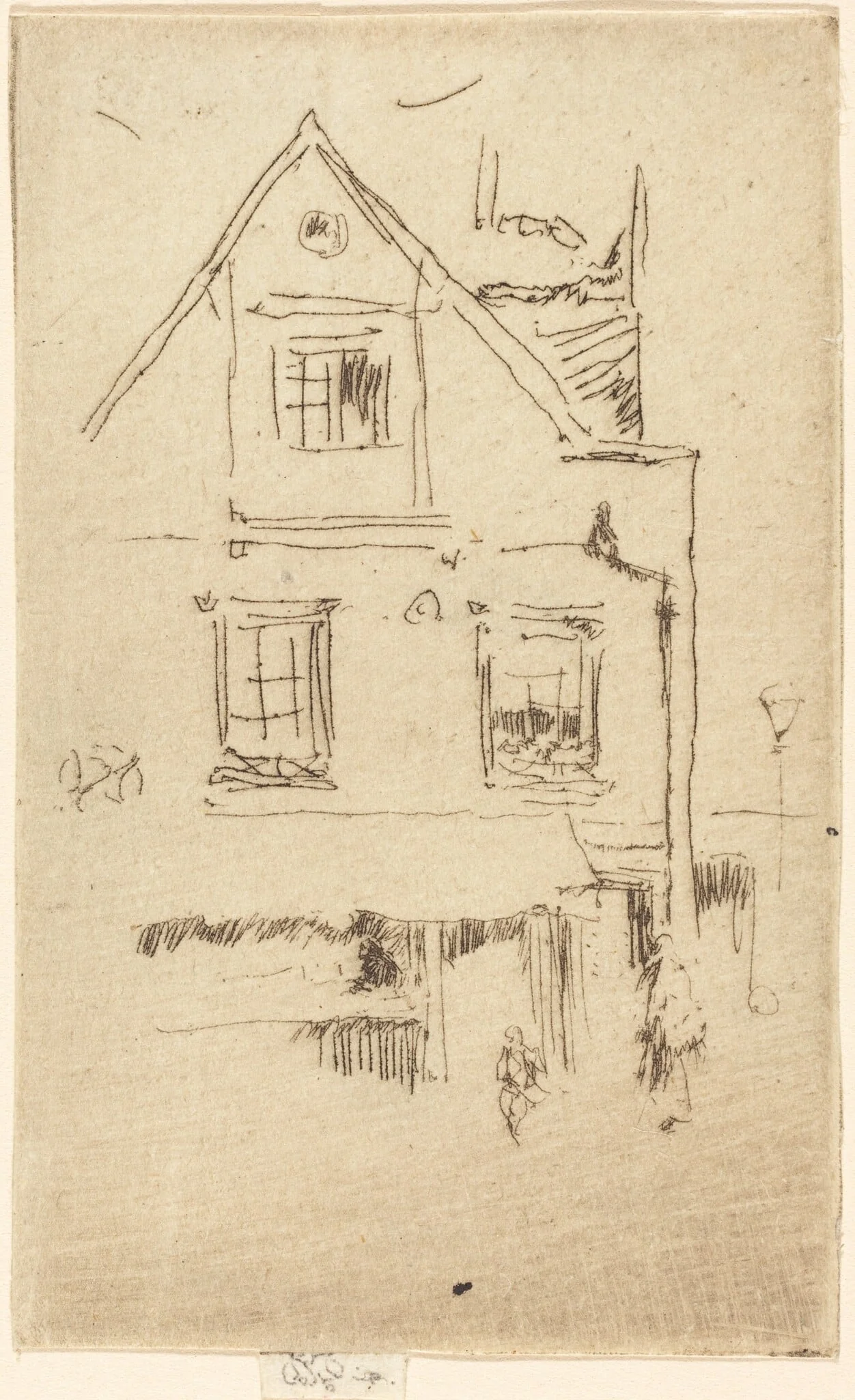 Little Maunder's, by James McNeill Whistler, ink, 1868