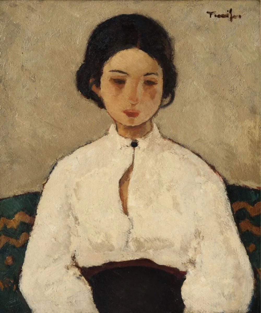 Studiu pentru panoul „Orfanii”, by Nicolae Tonitza, 1925