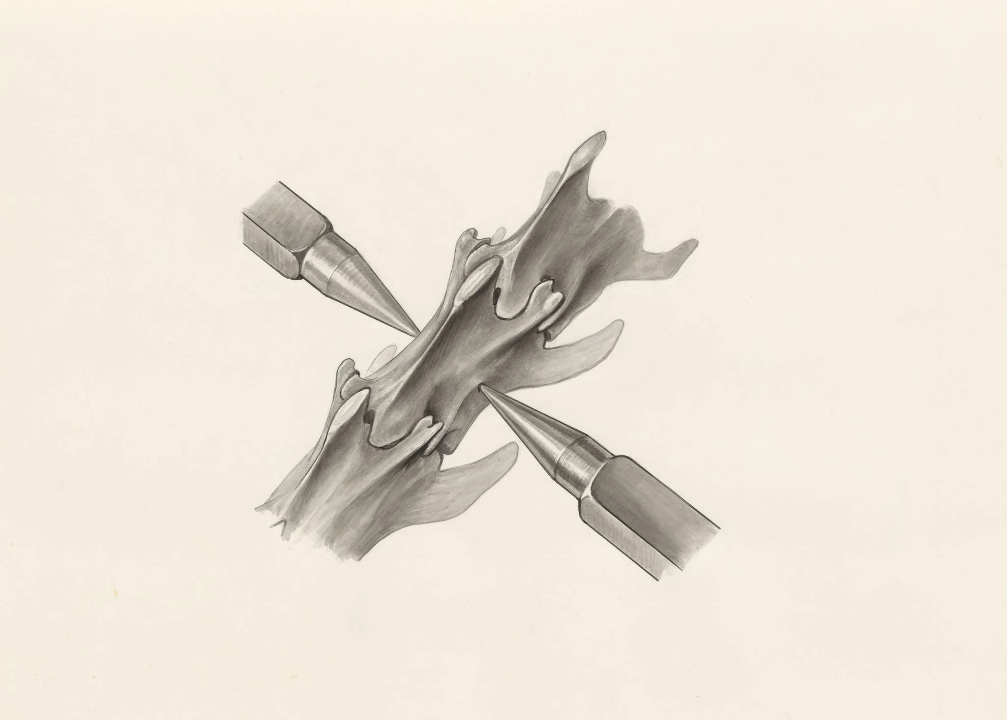 Vertebrae between medical equipment, by H.G, Wetselaar, 1970