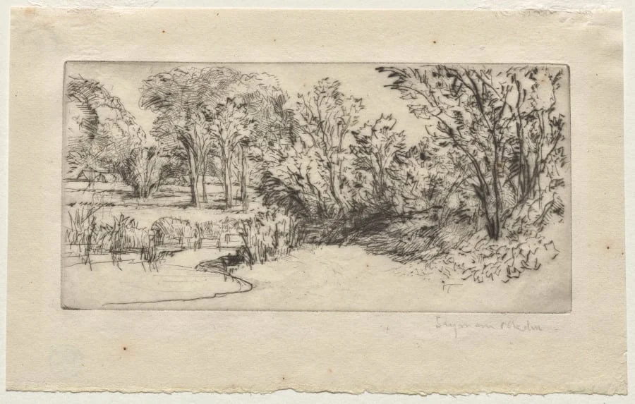 The Little Longparish, by Francis Seymour Haden, 1868