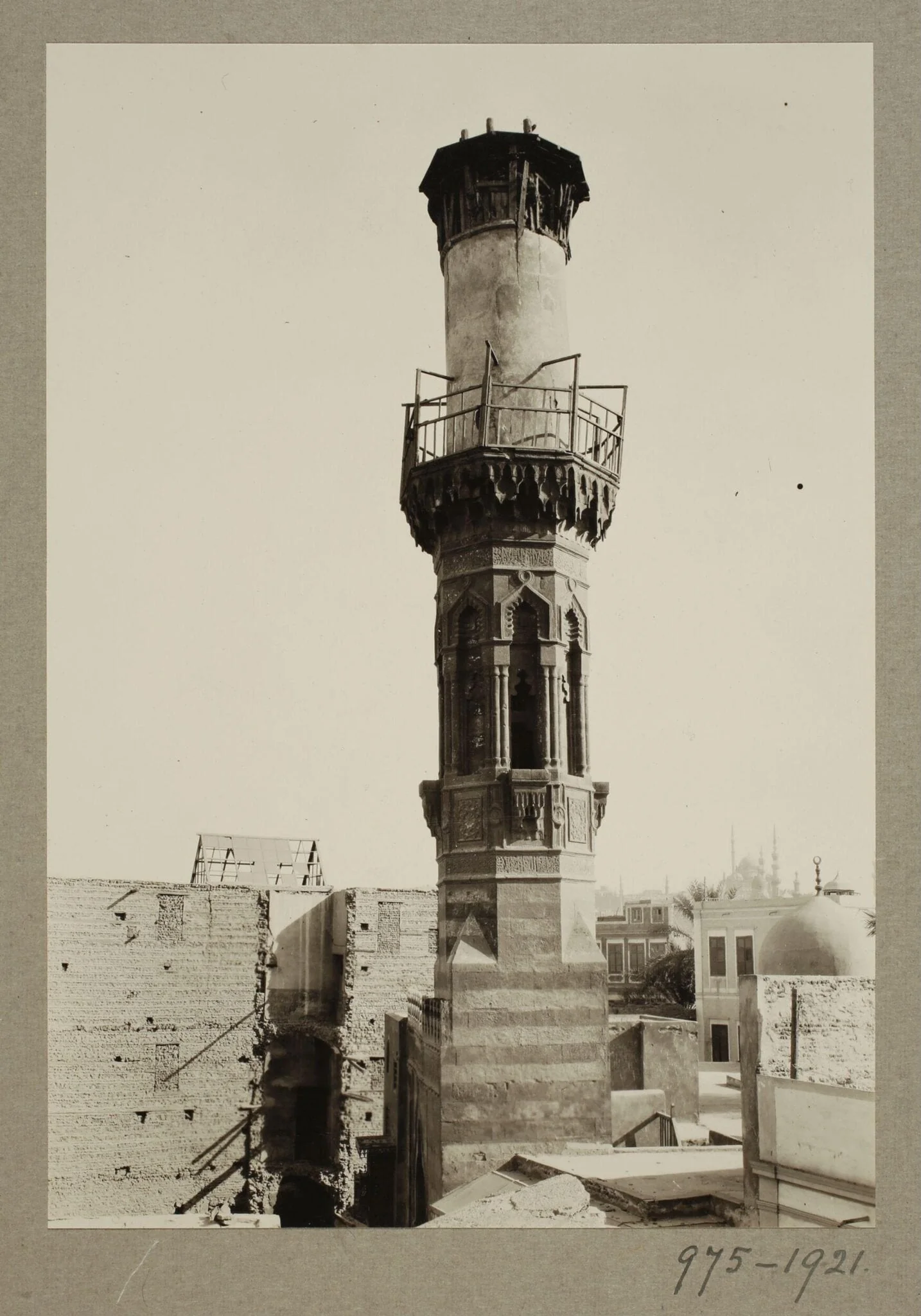 Minaret of the mosque of Qadi Yahya Zayn  al-Din (Habbaniyya), Cairo
