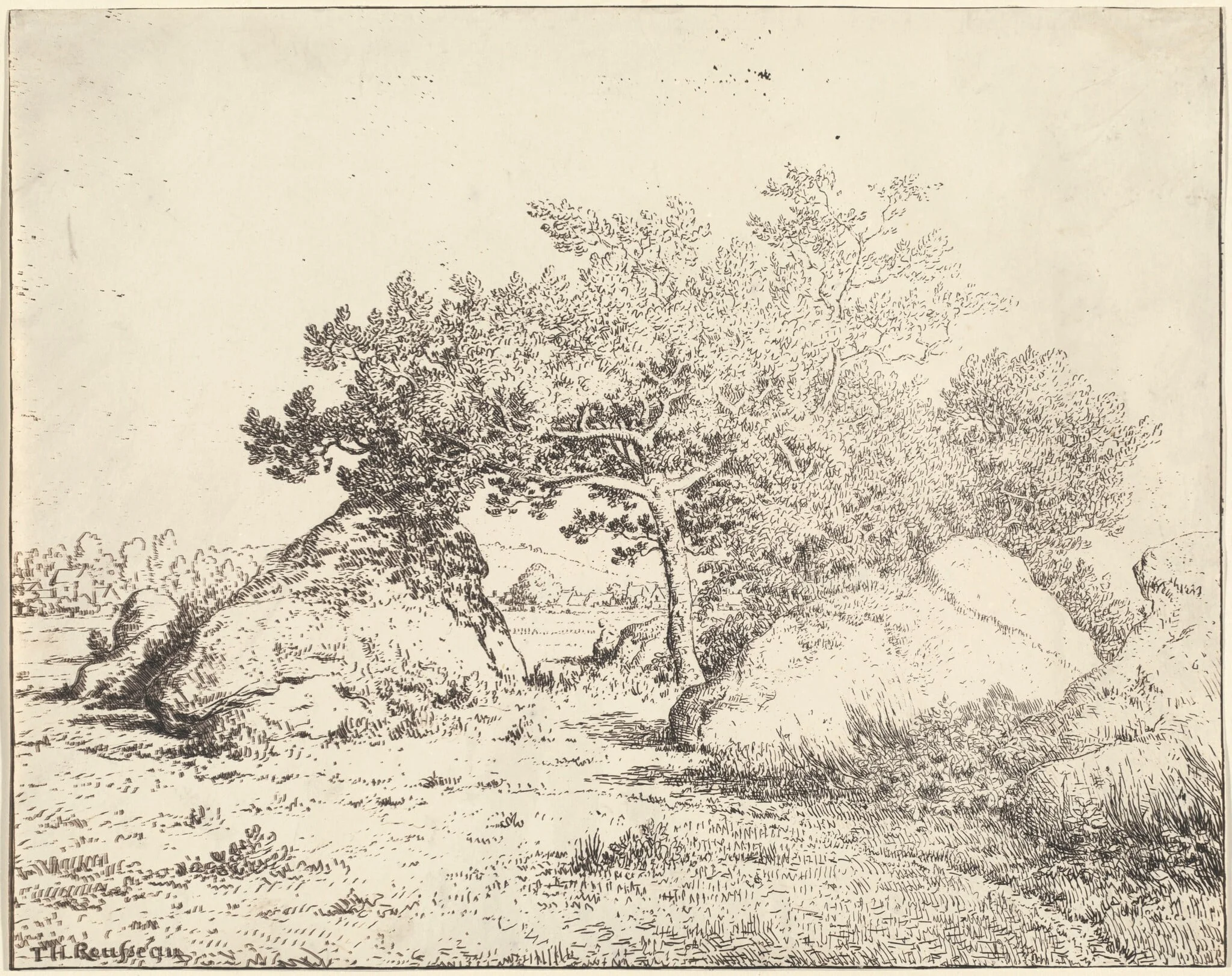 Le Cerisier de la Plante a Biau, by Théodore Rousseau, 1855