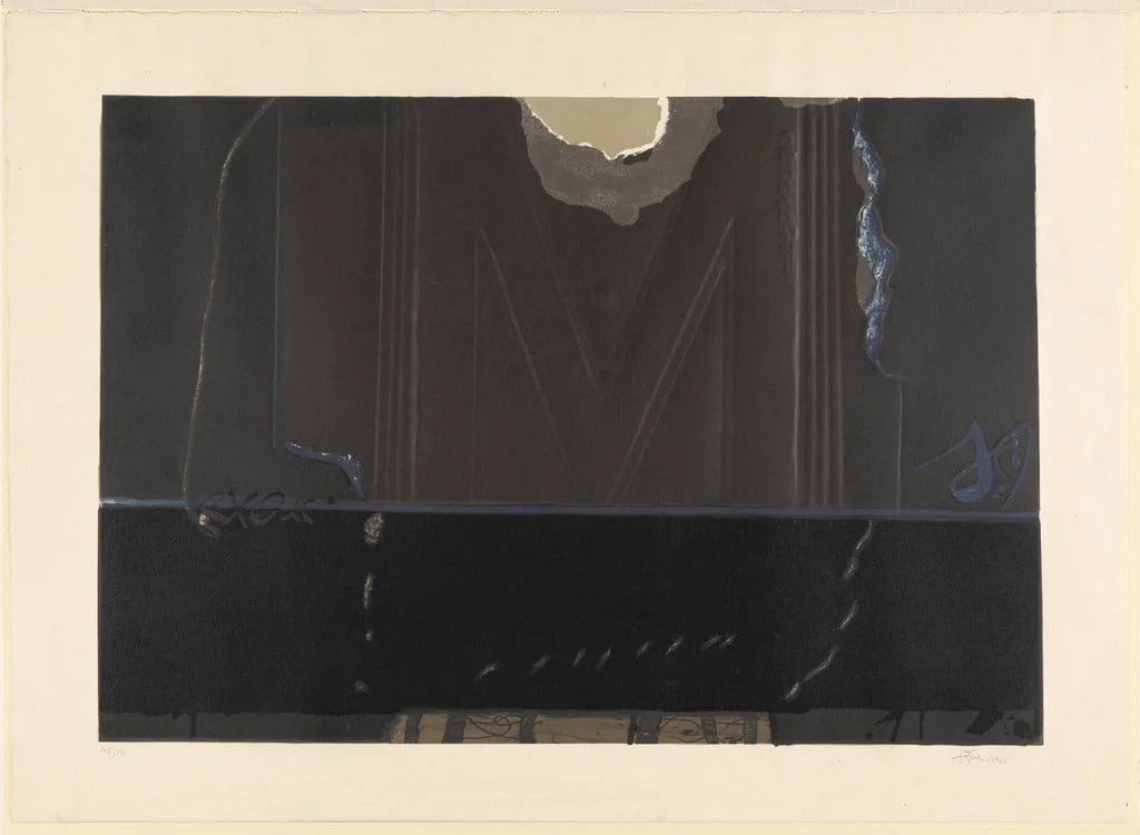 Untitled, by Antoni Tàpies, ink, 1960