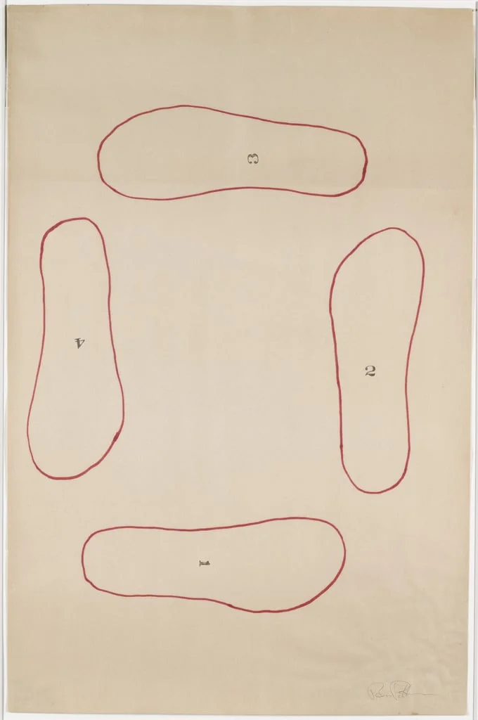 Untitled, by Benjamin Patterson, ink, 1964