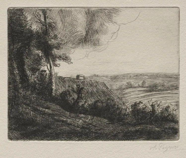 Landscape, by Alphonse Legros, 1884