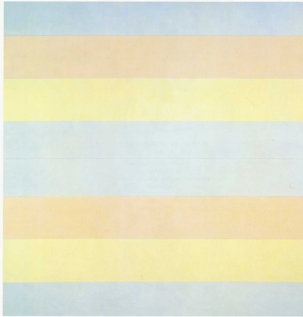 Untitled, by Agnes Martin, acrylic, 1997