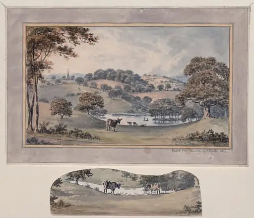 View from the West Front of the Rectory House, Withyham Sussex