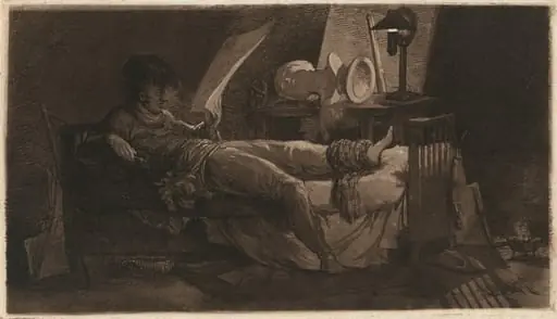 Self-Portrait with an Injured Foot