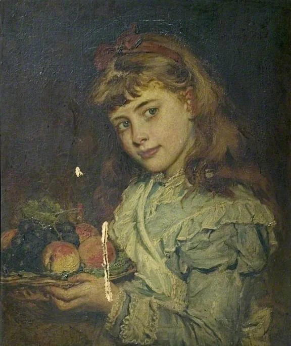 Girl with a Basket of Fruit