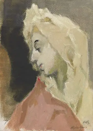 Madonnan profiili, El Grecon mukaan (Maria Magdalenan profiilikuvan mukaan)