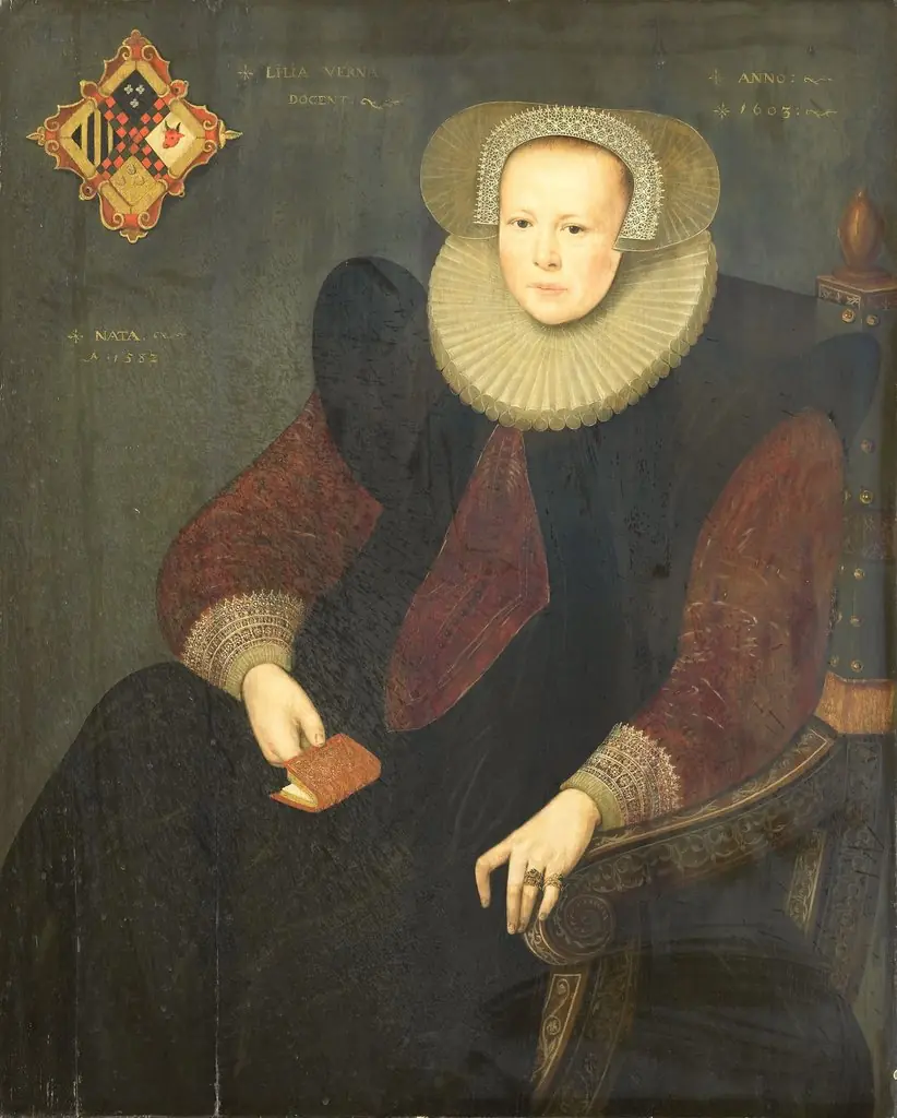 Portrait of a woman, pendant to portrait of a botanist