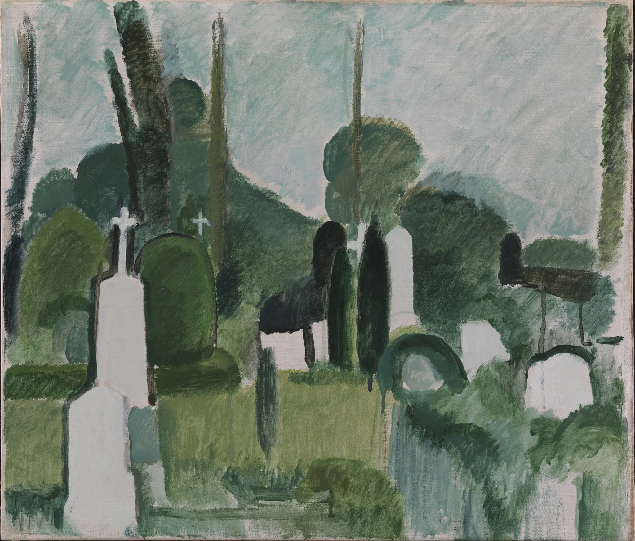 The Churchyard in Svanninge, by Unknown, 1920