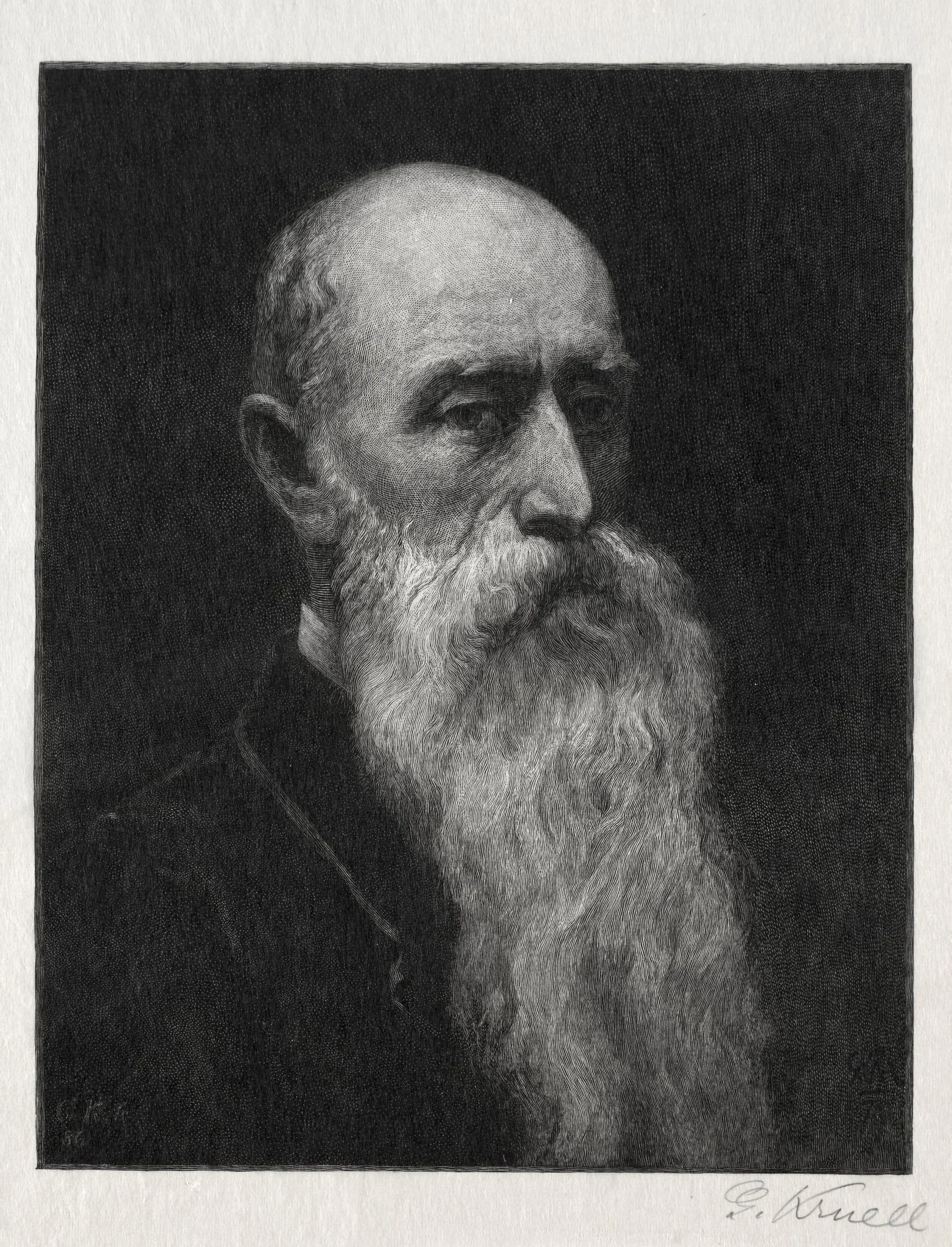 William Morris Hunt, by Gustav Kruell, 1887