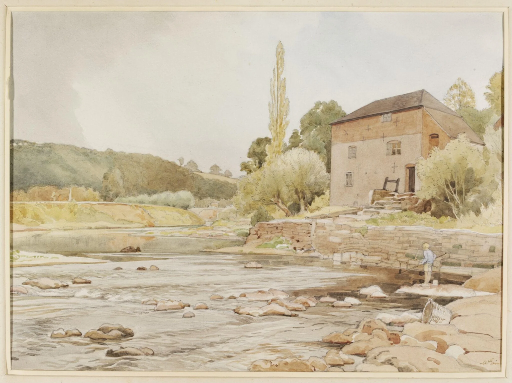 Knightwick Mill, by William Grimmond, watercolor, 1940