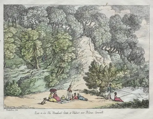 View on Sir John Moreshead's Estate at Blisland near Bodmin, Cornwall