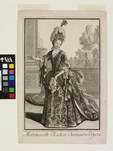 Mademoiselle Rochois Chantant a L'Opera