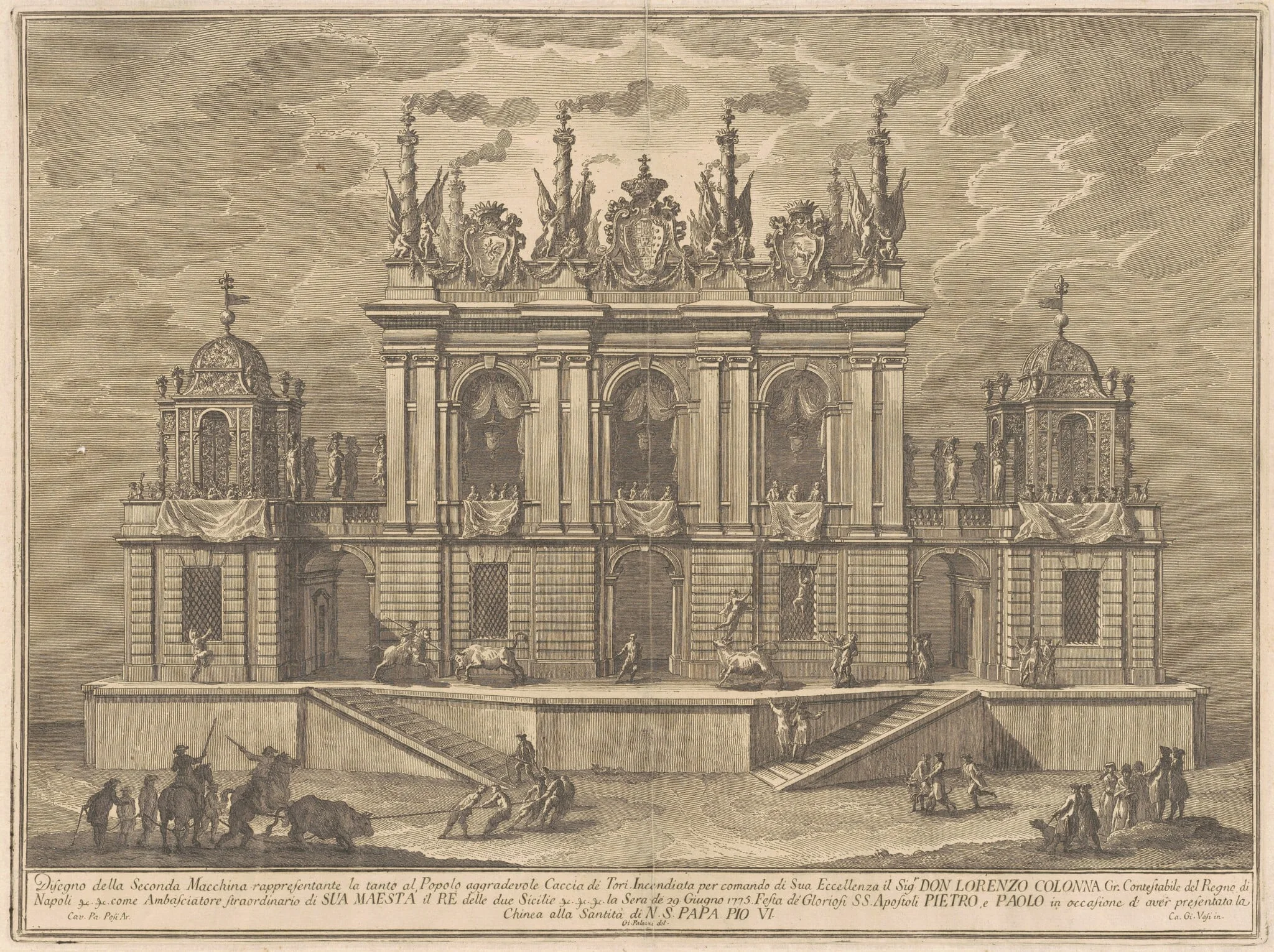 The Seconda Macchina for the Chinea of 1775: A Bull-fight