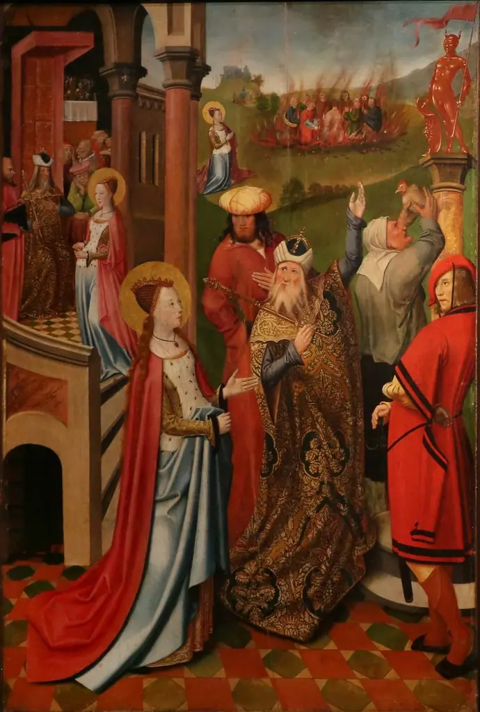 Saint Catherine refuses idolatry