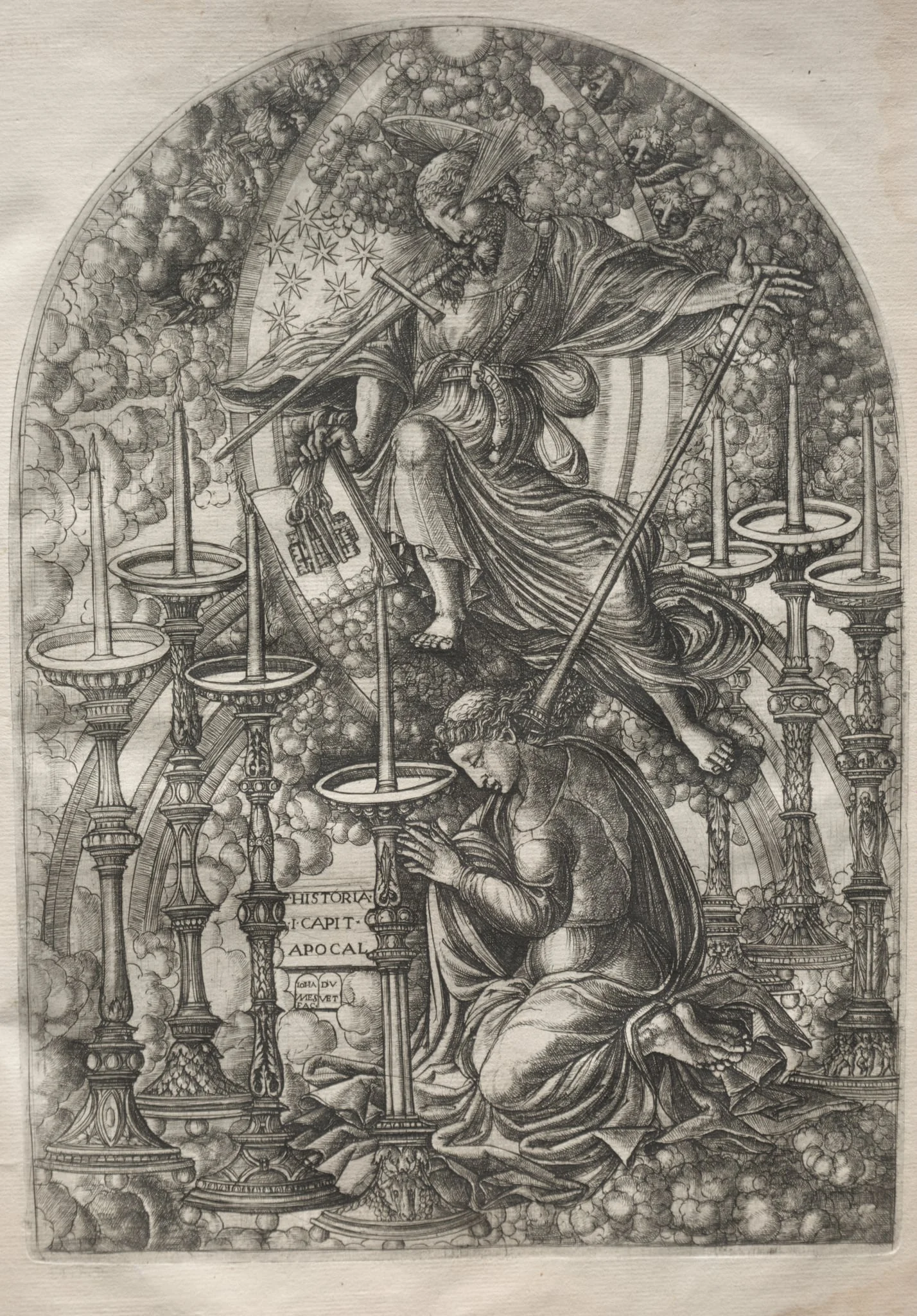 The Apocalypse:  St. John Sees Seven Golden Candlesticks, by Jean Duvet, 1551