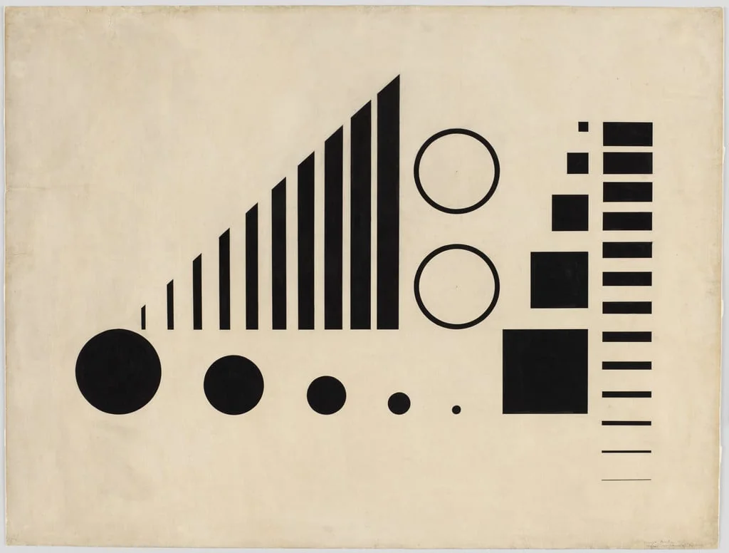 Untitled, by Henryk Berlewi, gouache, 1924
