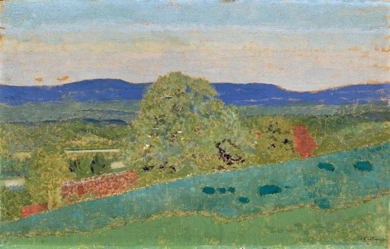 Les Collines bleues, by Édouard Vuillard, oil, 1900