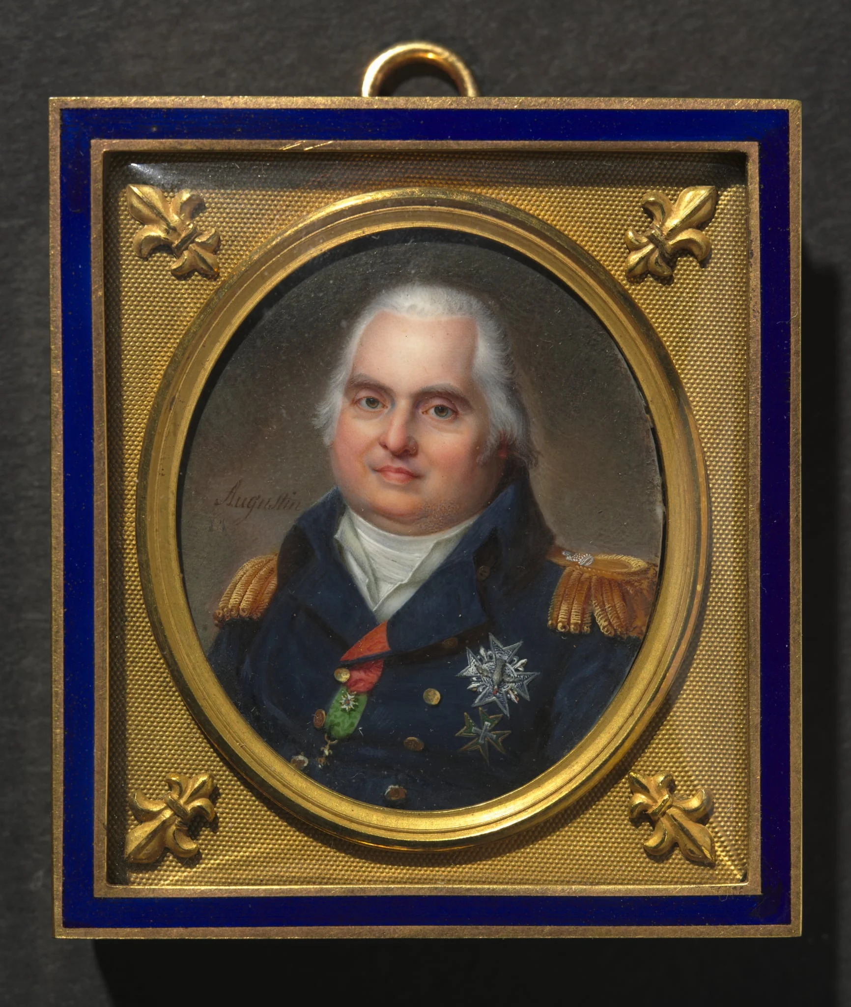 Portrait of Louis XVIII, by Jean-Baptiste Jacques Augustin, unspecified, 1822