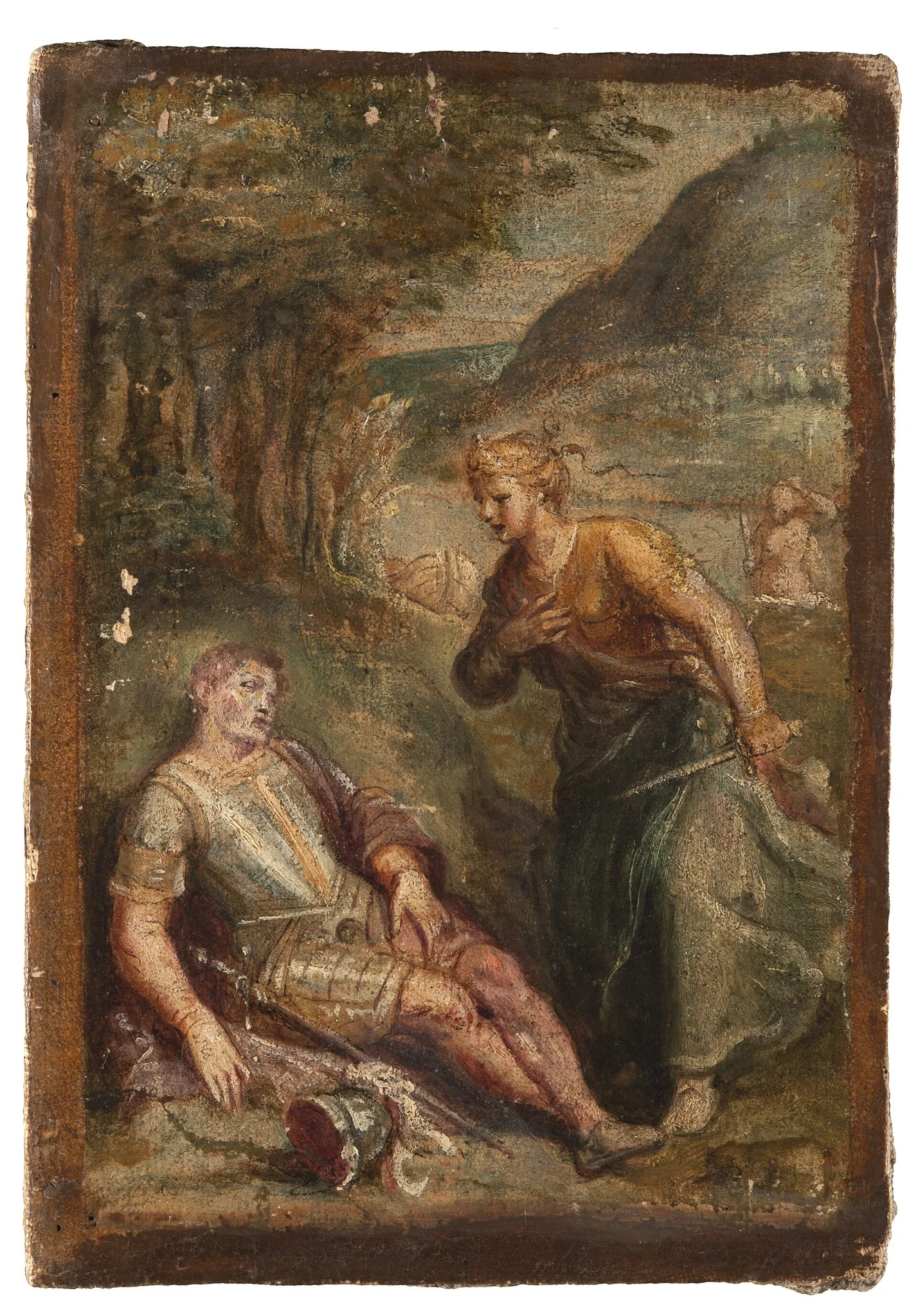 Rinaldo och Armida, by Unknown, oil, 1549
