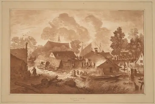 Village with Pond