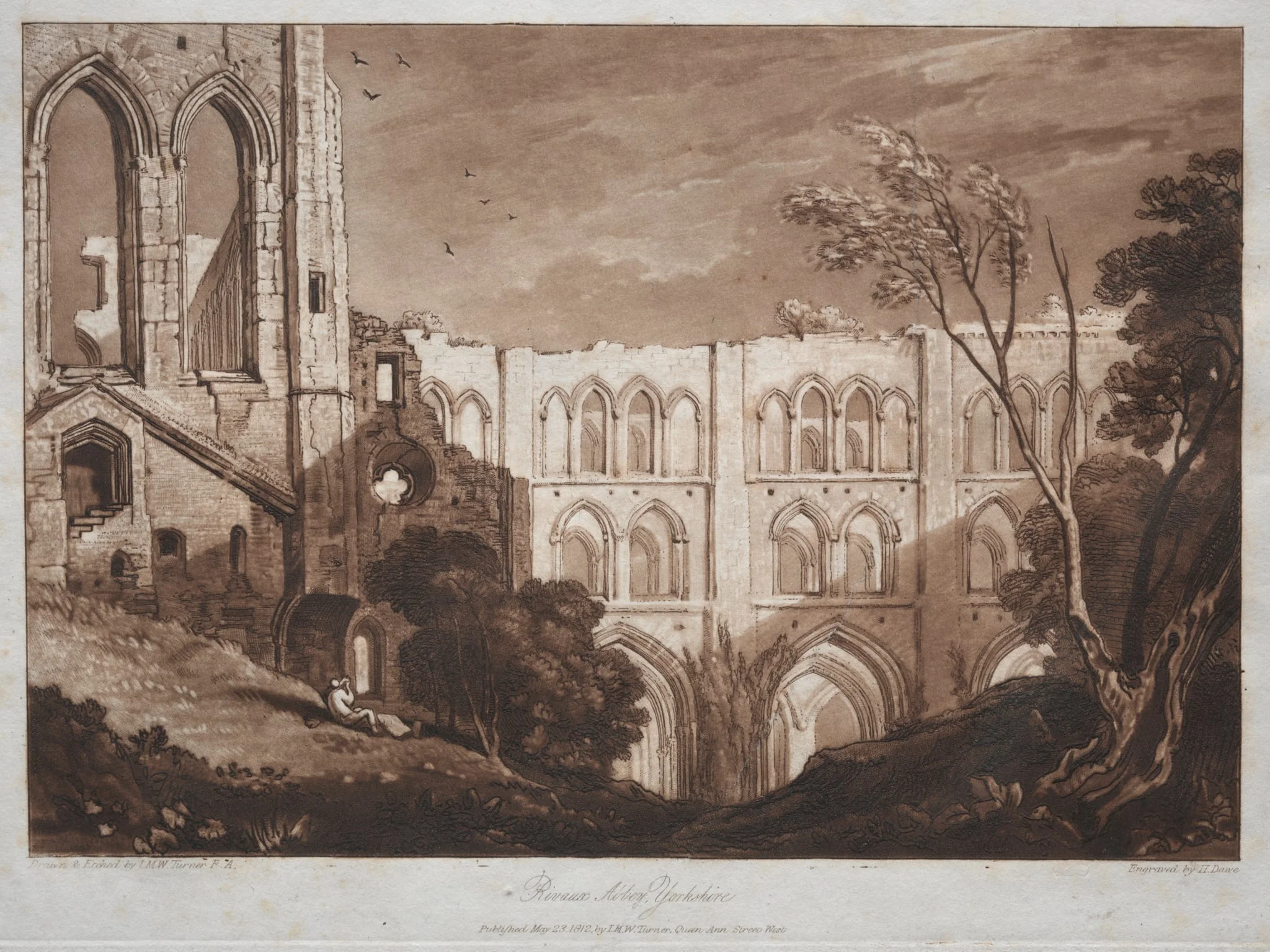 Liber Studiorum:  Rivaux Abbey, Yorkshire