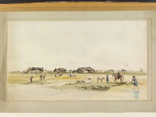 Arab tents at Ledgemeeat on the Khabour