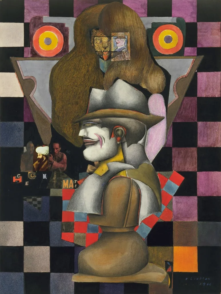 Untitled, by Richard Lindner, watercolor, 1966